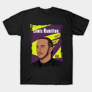 Lewis Hamilton Illustration Tribute T-Shirt